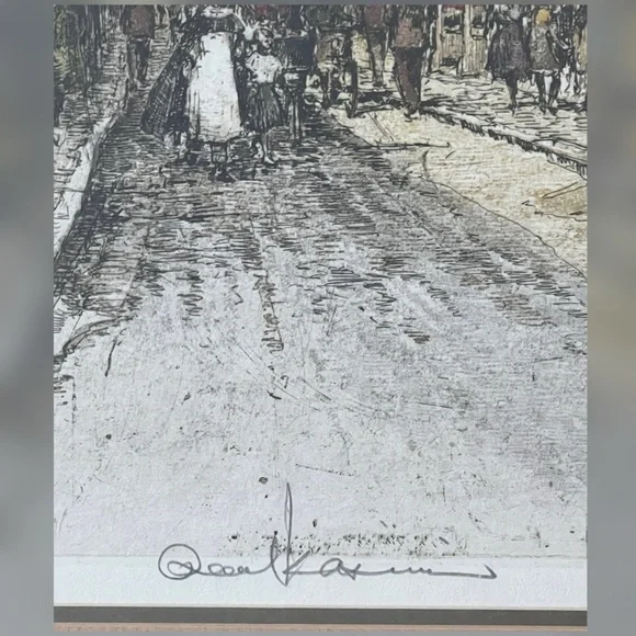 Robert Kasimir (1914-2002) “ Salzburg Getreidegasse” Painting Decor Frame